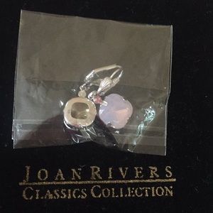 Joan Rivers Crystal style drop earrings
